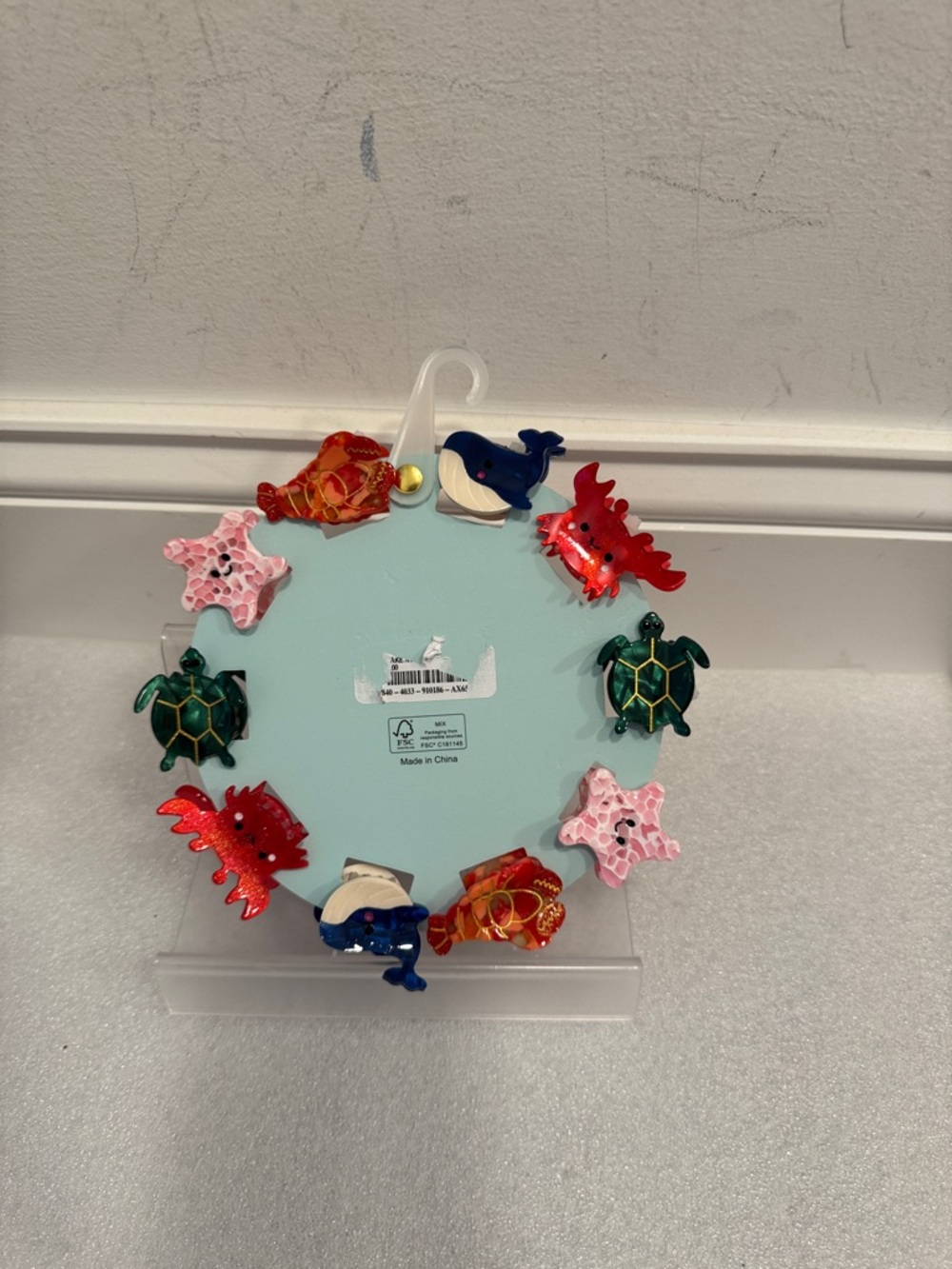 Piper K Beach Sea Life hair clips set lobsters crabs turtles starfish NWT - Picture 2 of 2